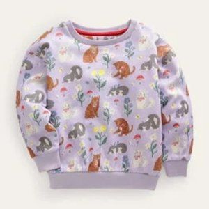 NEW Mini Boden Relaxed Printed Sweatshirt